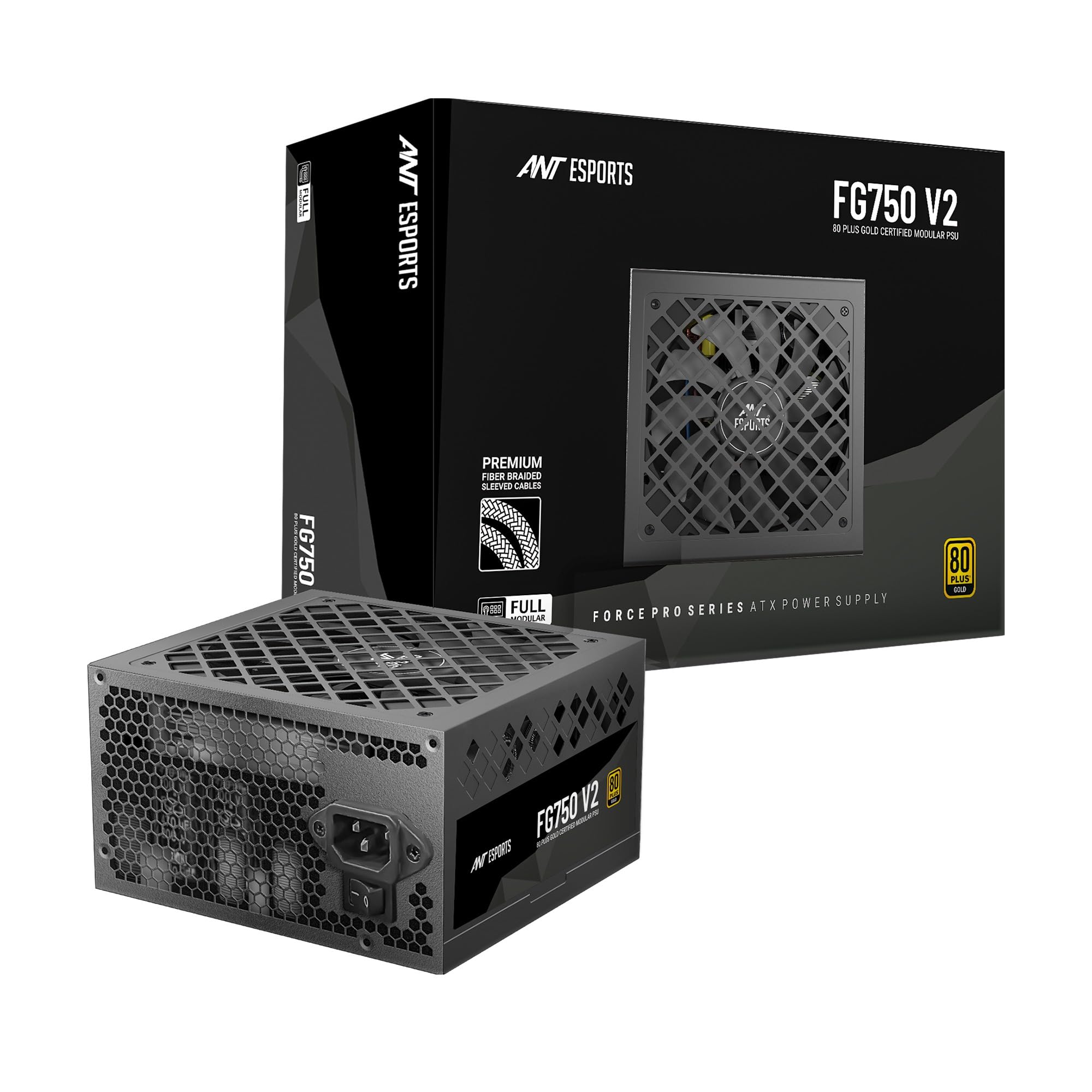 Ant Esports FG750 Gaming Power Supply I Force Series 80 Plus Gold Certified PSU I 120mm Silent Fan I 8 Pin (4+4) CPU Connector I 3 Years Warranty-image-33