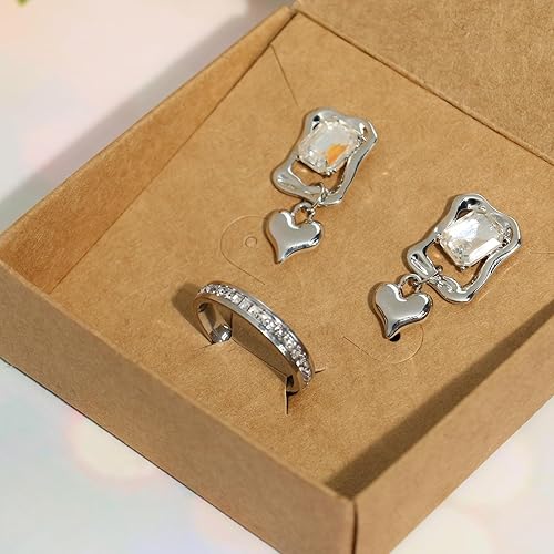 Miniatura 3 de KMEOSCH Cajas de regalo de joyería a granel, 30 unidades, caja de regalo de papel kraft de 3.15 x 3.15 x 2.5 pulgadas, pequeños accesorios