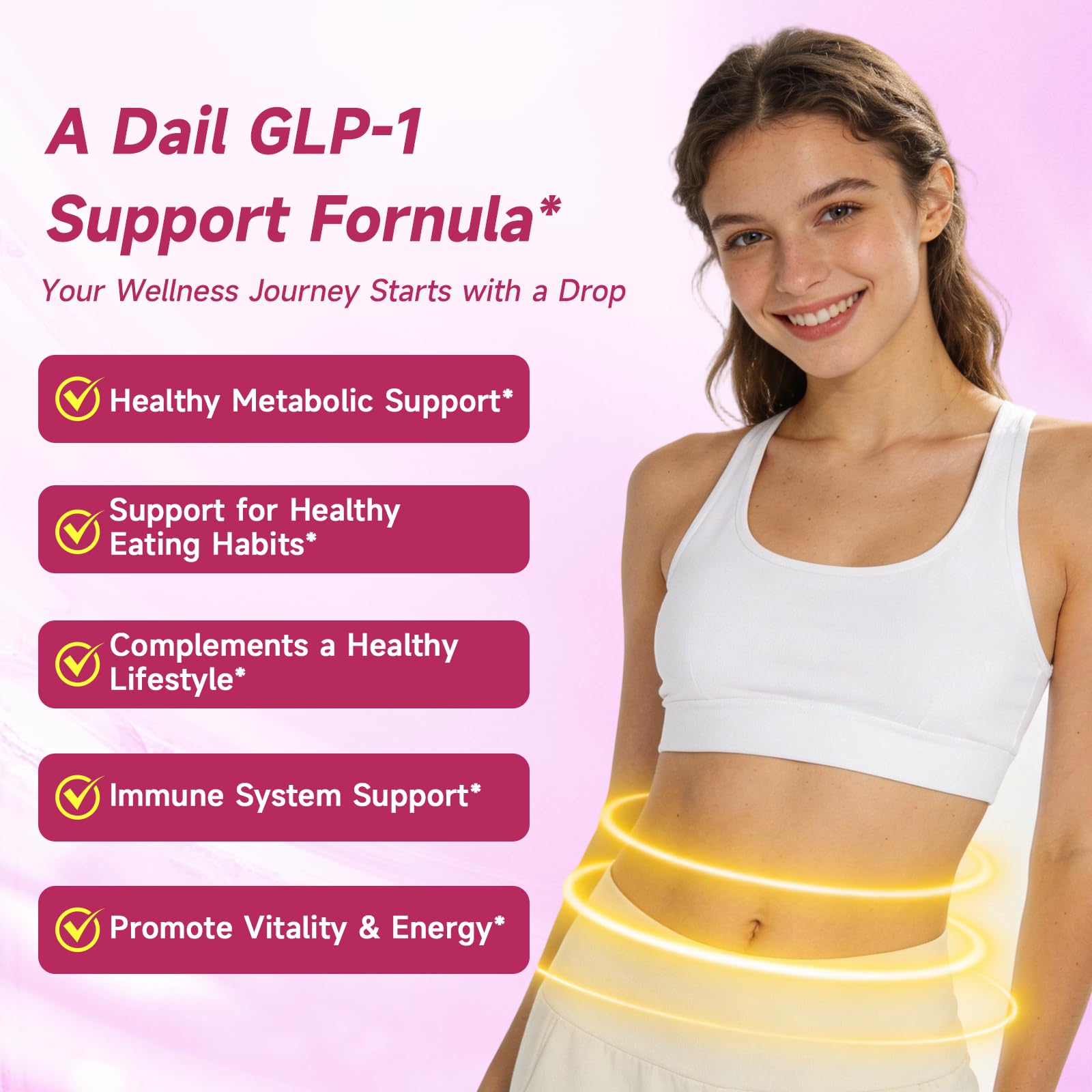 GLP-1 Support Drops with Berberine, Ceylon Cinnamon, Prebiotic Fiber, and Green Tea Extract | Supports Metabolic, Digestive, and Gut Health for Men and Women | Vegan, Non-GMO — view 6
