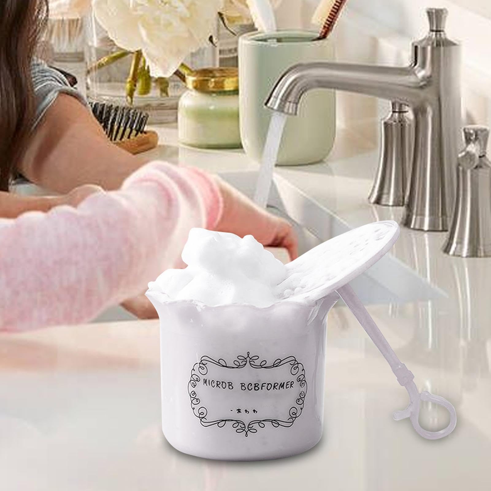 Máquina de espuma para lavado facial, taza de espuma para el rostro, taza de limpieza para el cuidado facial, herramientas portátiles multifuncionales para el cuidado de la piel, limpiador manual