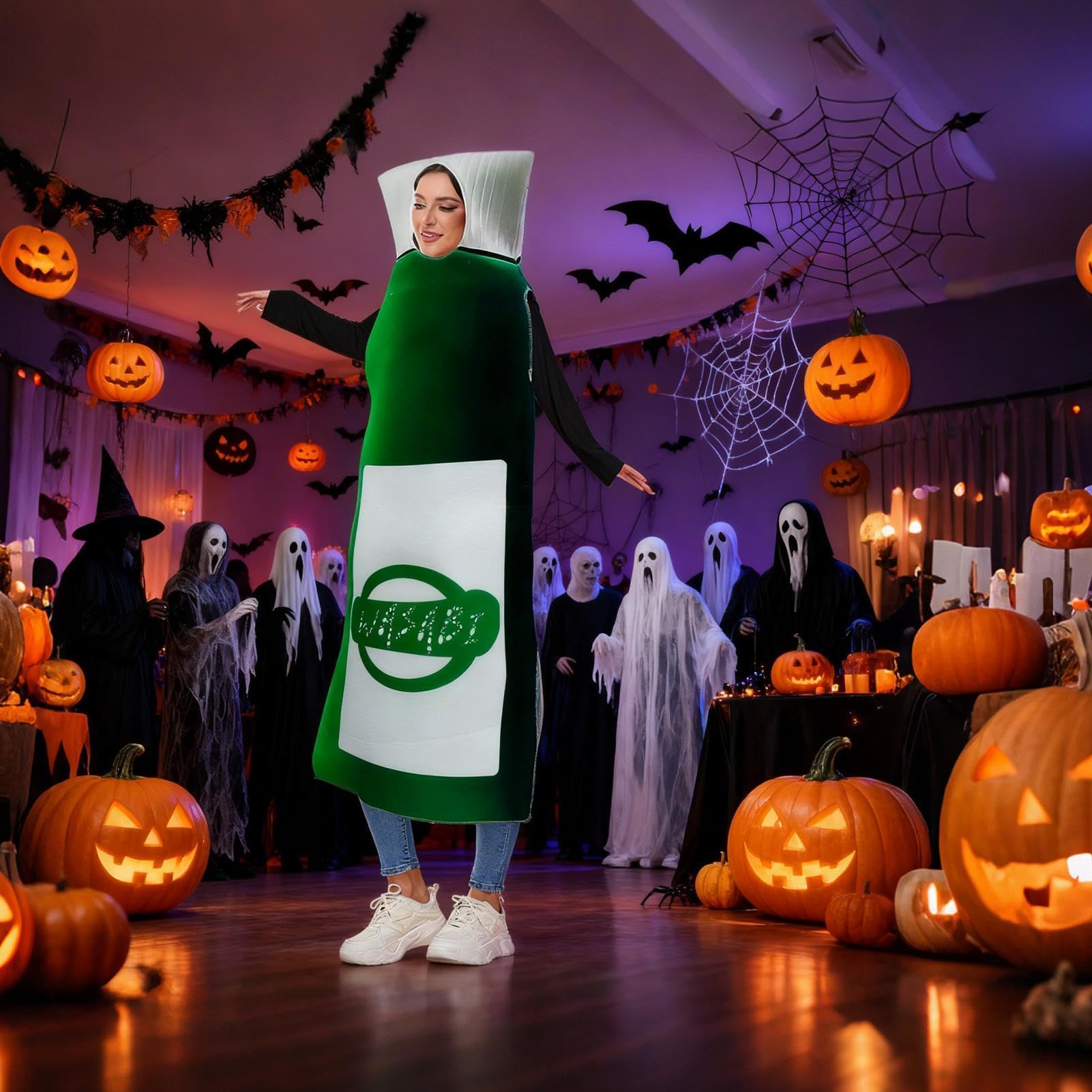 Stroje Cosplay Dla Dorosłych Kostium Halloween Wasabi Sauce | Zabawne Stroje Do Przebierania dla Kobiet Cosplayerek Karnawał Występy Sceniczne Wydarzenia Tematyczne Sesje Zdjęciowe