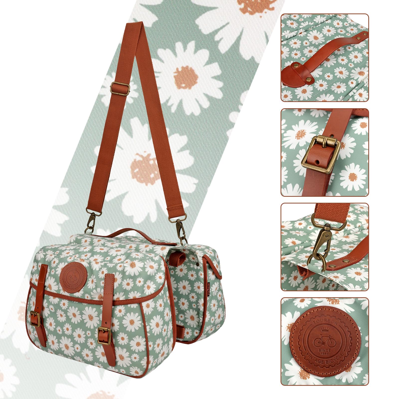 Amazon.co.jp: TOURBON 自転車 パニアバッグ リアバッグ 19L 大容量