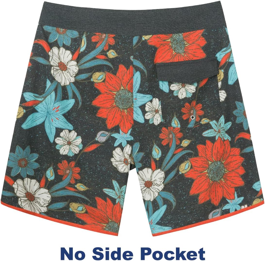 SURF CUZ Men's Board Short Beach Short 4-Way Stretch Swim Short - Image 3