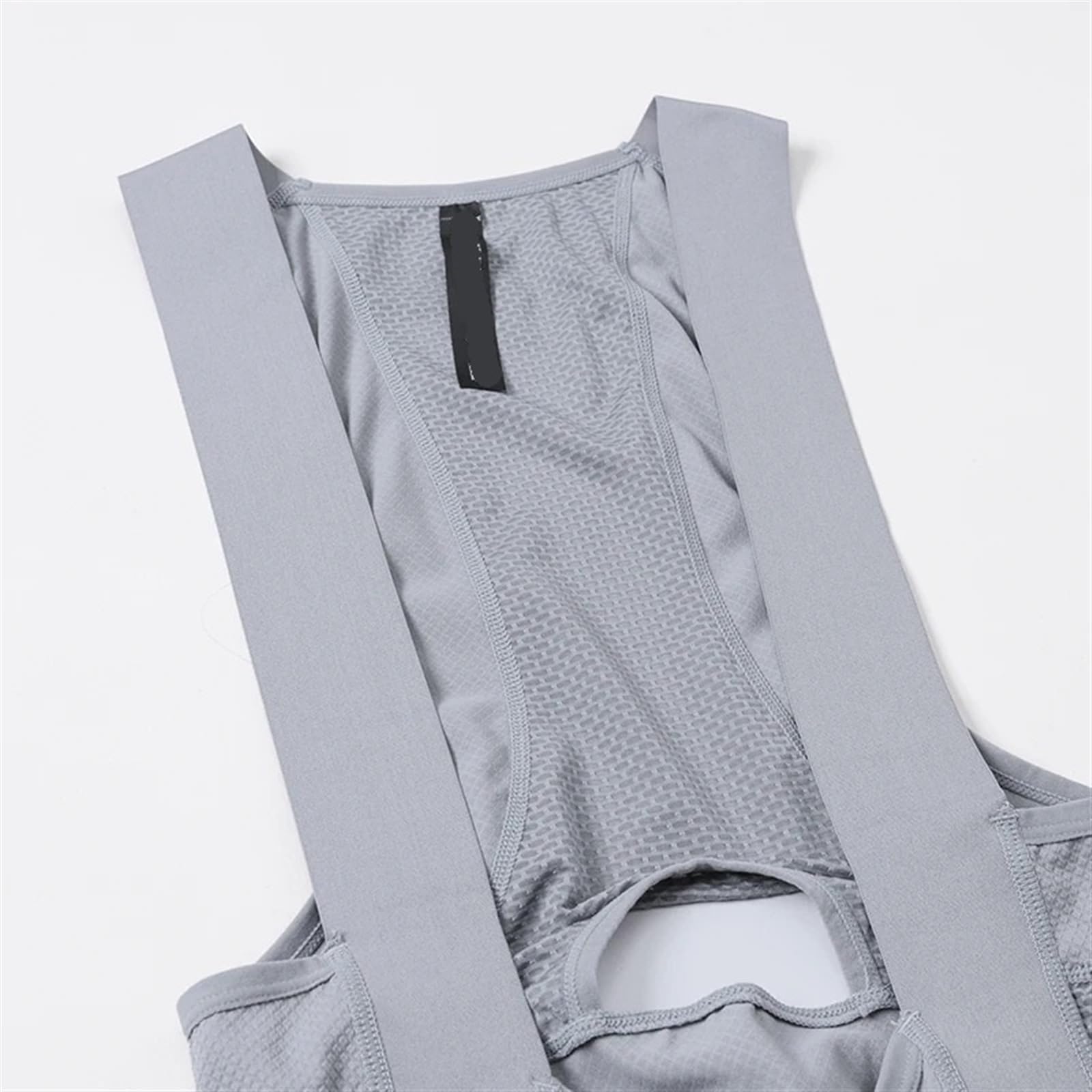 Pantaloncini Ciclismo Pantaloncini con Bretelle da Ciclismo per Uomo, Calzamaglia Corta Imbottita PRO Team 6H, Ideali per Bici da Strada e MTB(Gray,M)