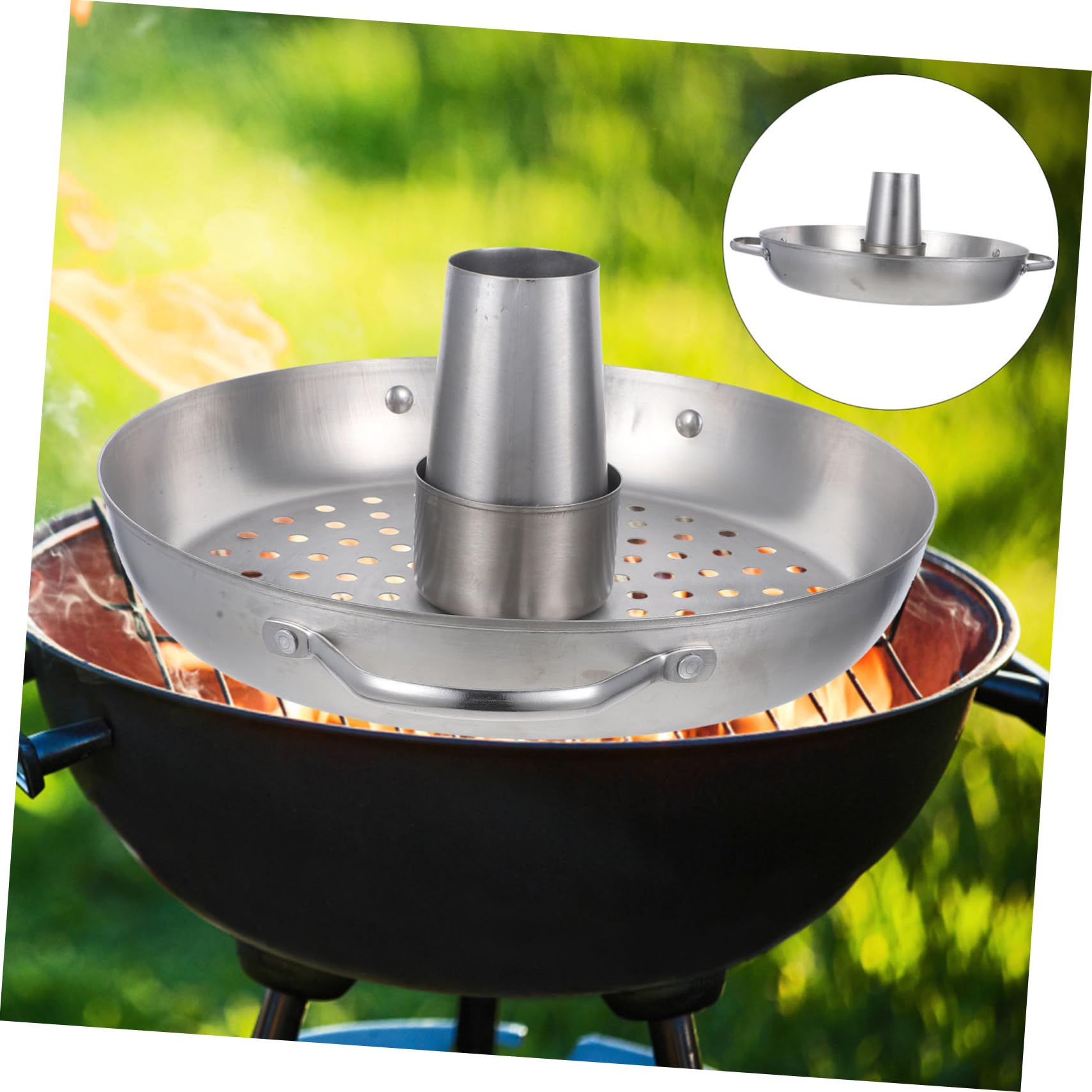 BESTonZON Arrosto Inossidabile Rack per Grigliate e Barbecue Struttura Stabile e Facile da Accessorio per Pollame per Picnic