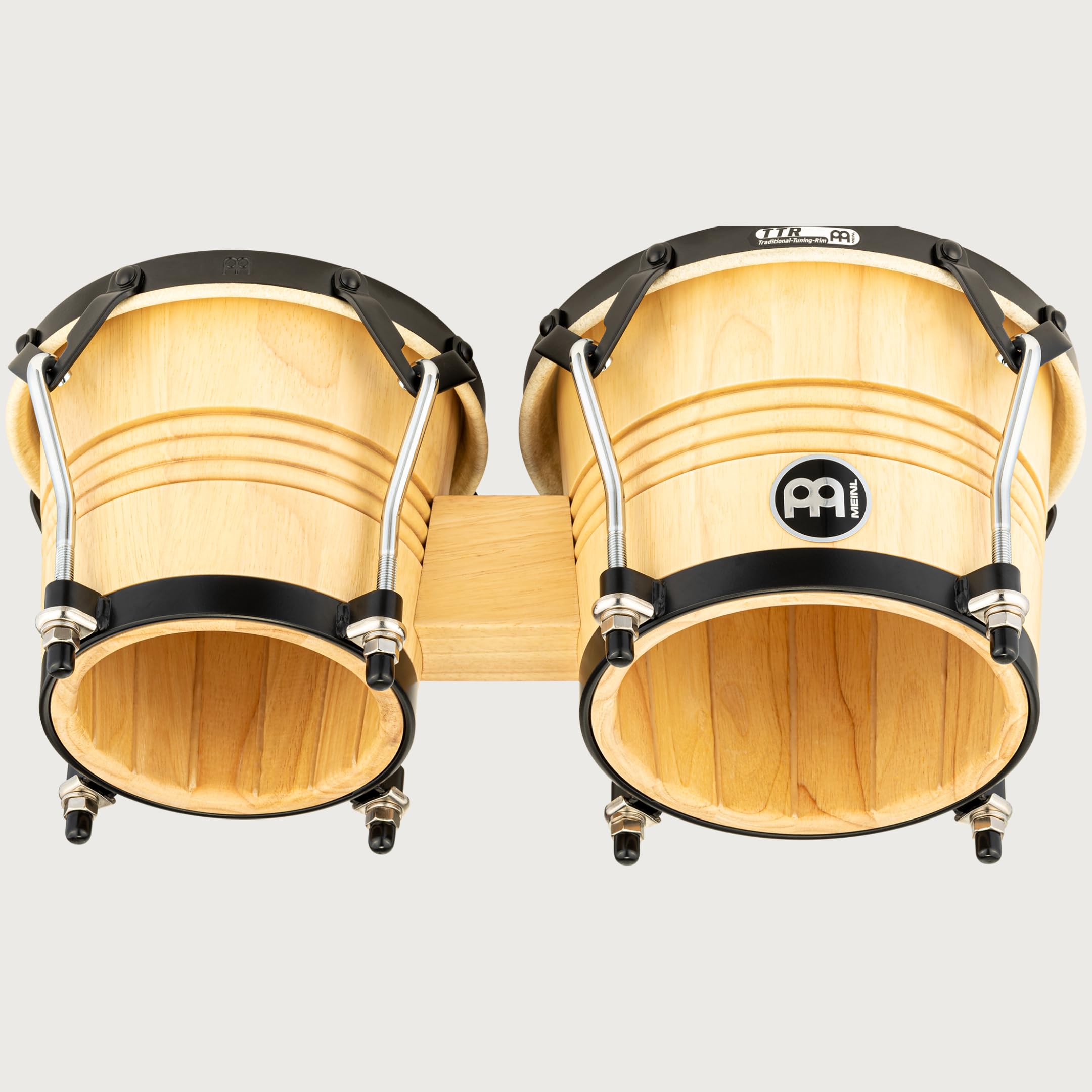 Meinl Percussion LC300NT-M - Bongo de madera con parche natural (6 3/4" y 8")