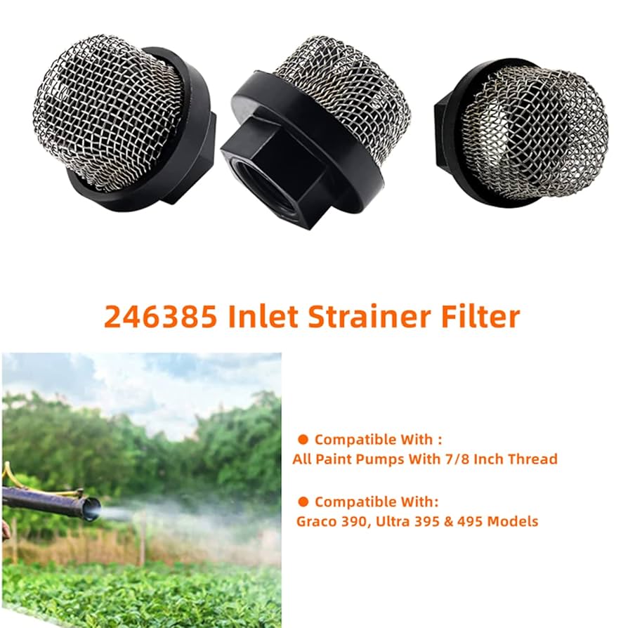 ZLIANGQ 246385 Hose Inlet Strainer Filter Inlet Suction