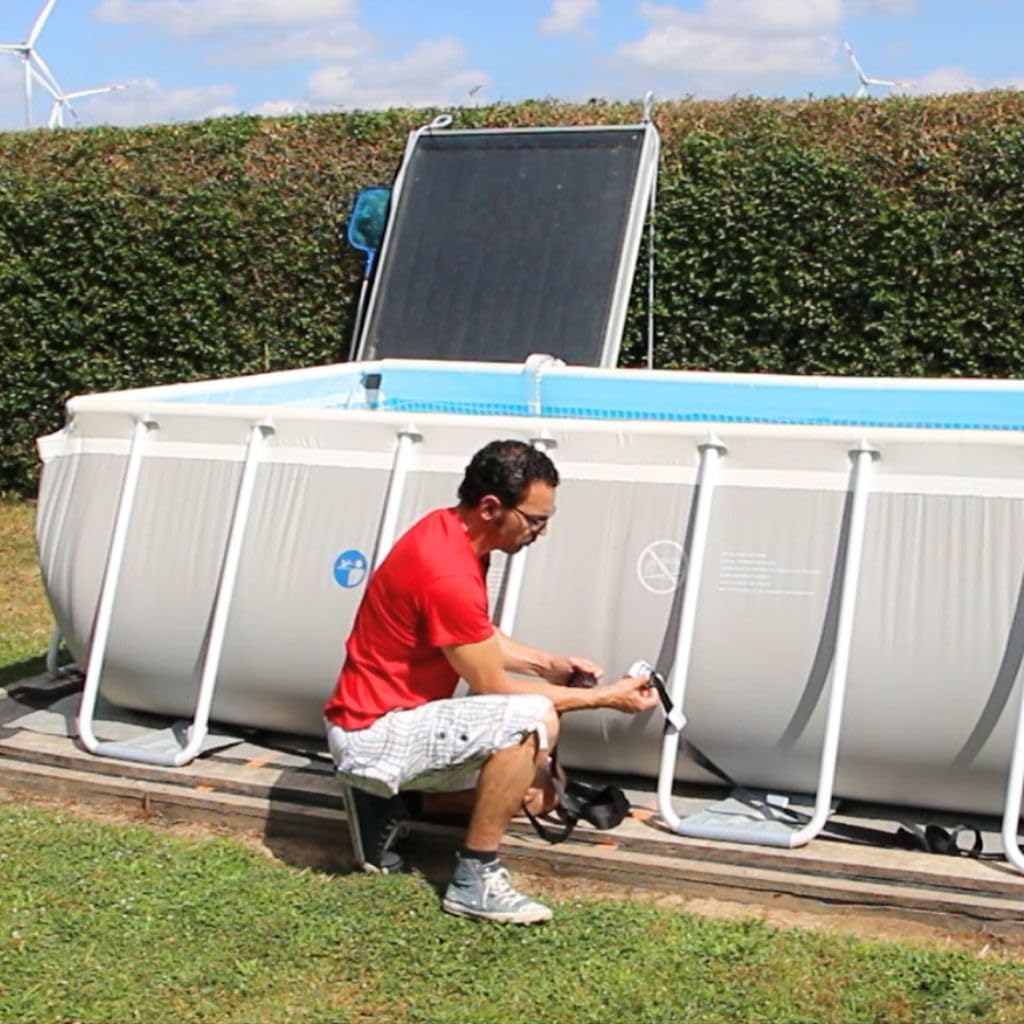 PoolBelt | Befestigungsset Poolplane | Befestigung Poolabdeckung | Für Stahlrahmen-/ Framepool rund (Poolgröße Ø 5.000mm)