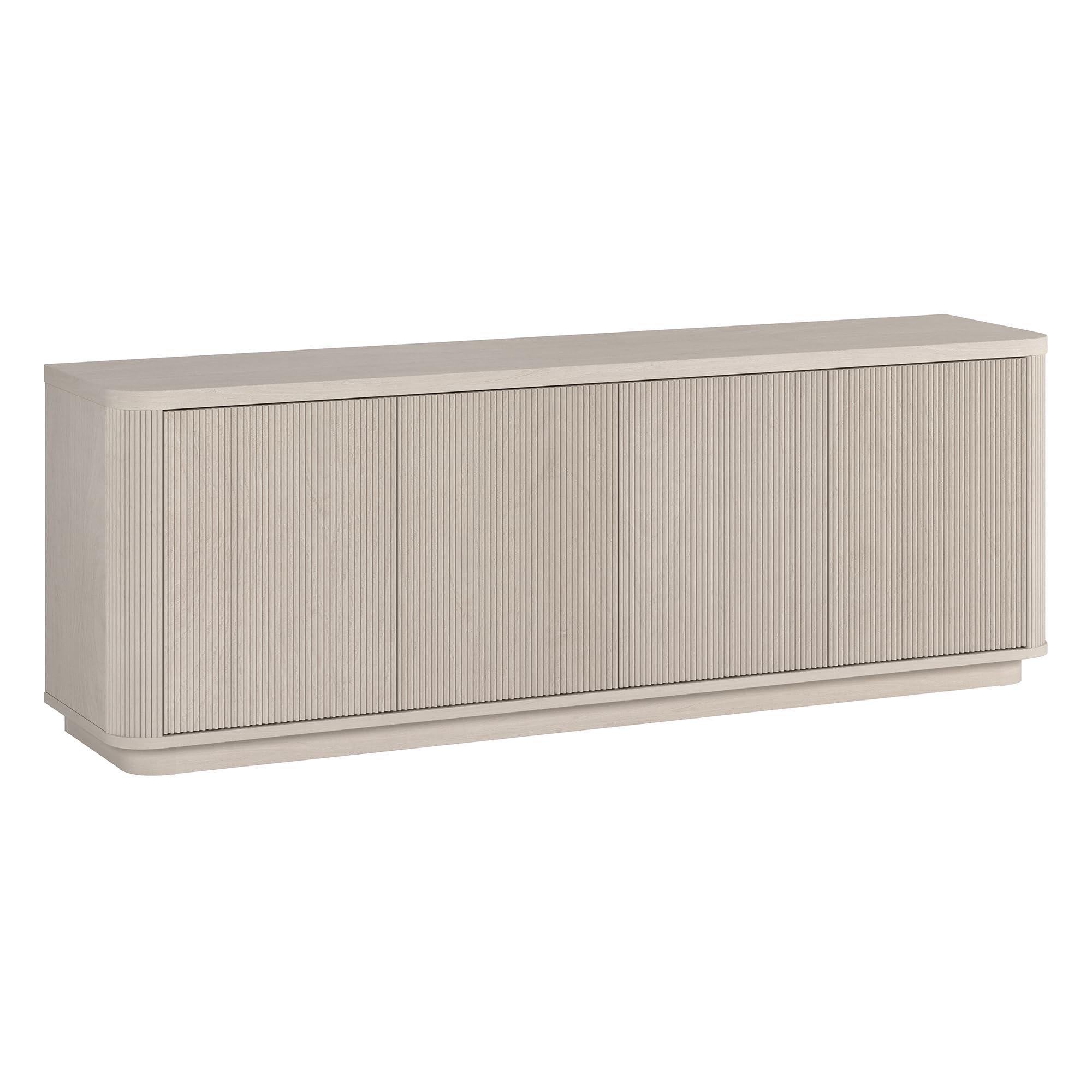 Photo 1 of ***MISSING HARDWARE***
Henn&Hart Rectangular TV Stand for TV's up to 75" in Beech White, for Home, Living Room, Bedroom, Entertainment Room, Office