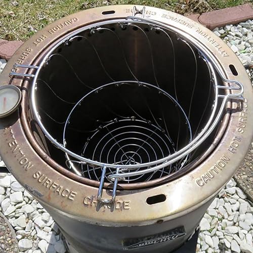 Miniatura 7 de Cesta para freidora de pavo y cesta de litera para Char-Broil sin aceite, accesorios grandes y fáciles, cestas de asador de aves de corral,
