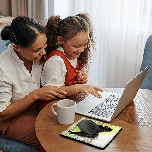 Miniatura 2 de 3dRose LLC - Alfombrilla de mouse de 8 x 8 x 0.25 pulgadas, Chow negro (mp_844_1)