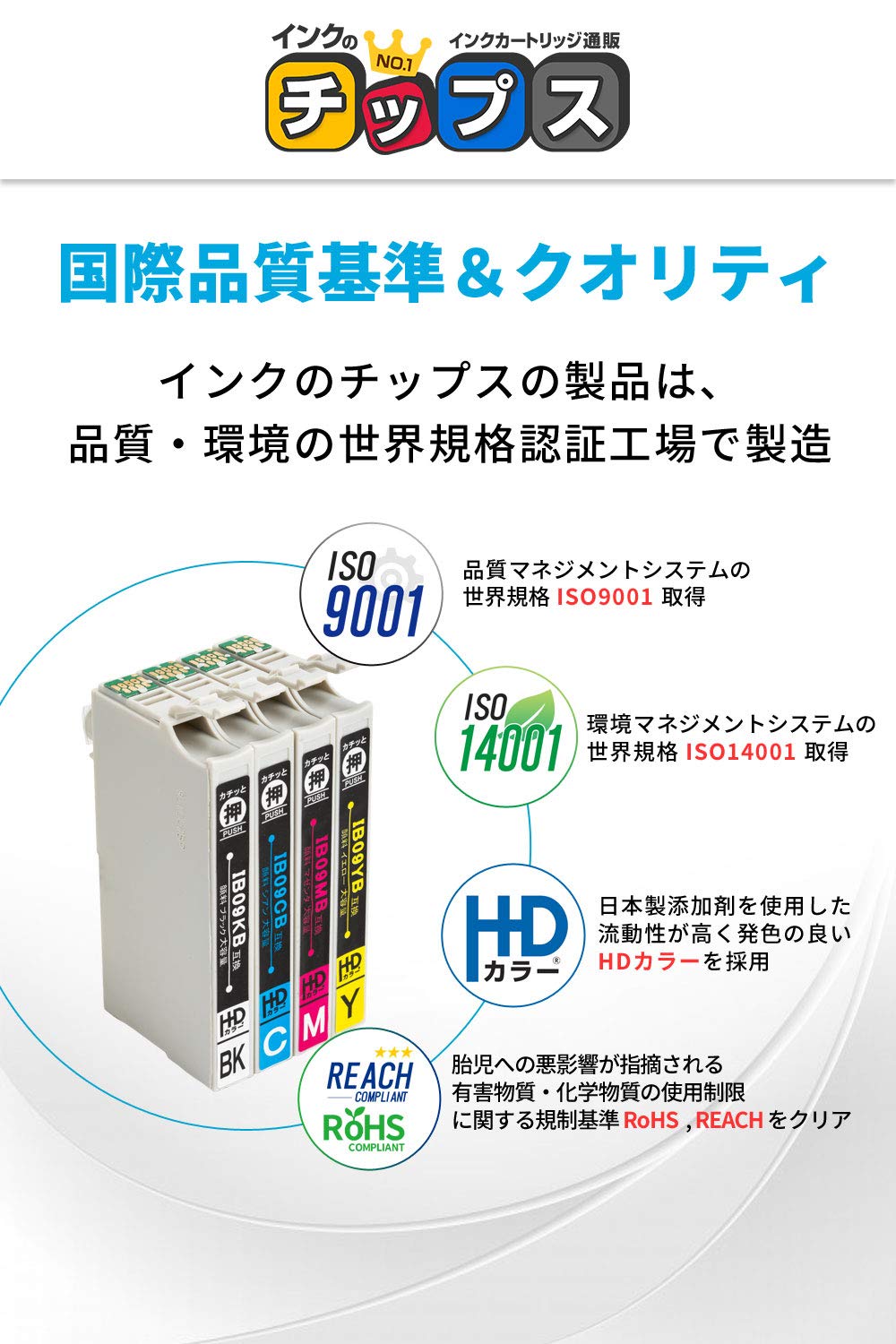 Amazon.co.jp: インクのチップス エプソン用 IB09B 電卓 互換インク