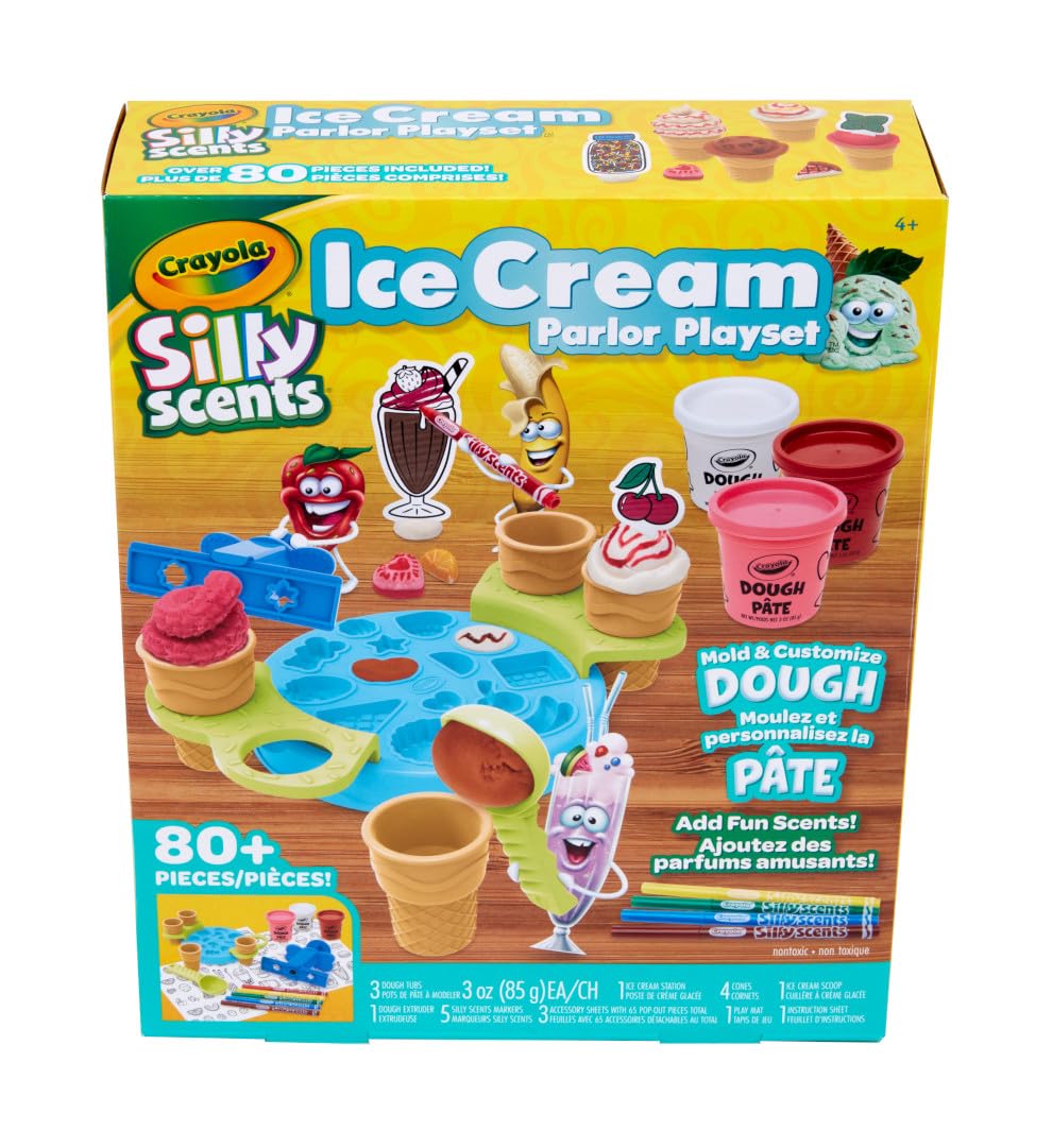 Amazon.com: Crayola Silly Scents Ice Cream Toy, Kids Modeling