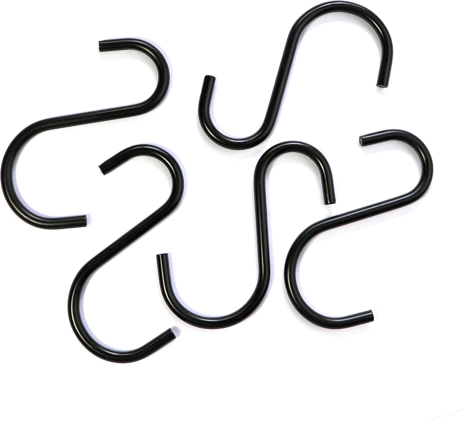 Get Cheap Price Heavy Duty S Hooks Metal S Shaped Hooks Black Hanging Hooks 2.75” Hangers for Kitchenware Pots Pans Plants Bags Towels