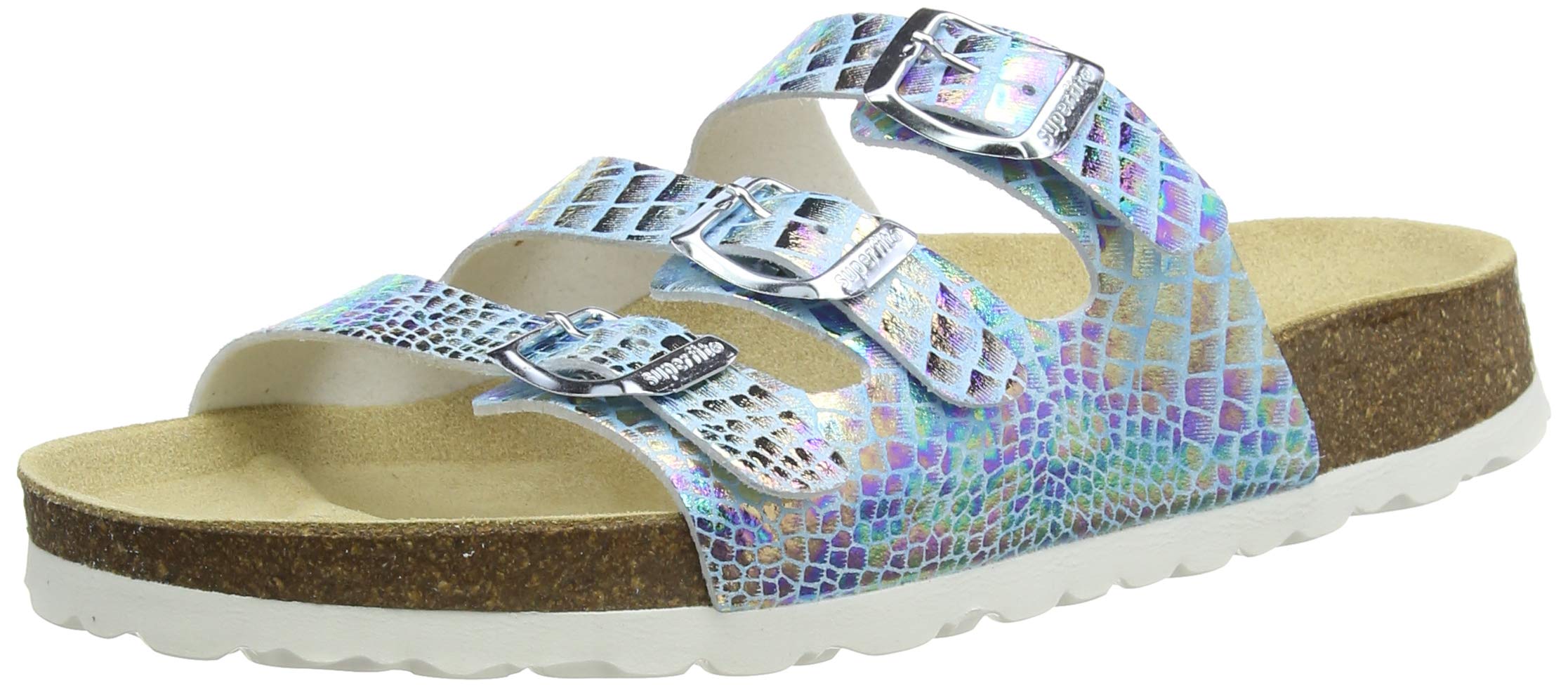 Superfit Girls' footbed slippers, Blue 8010, 7 UK