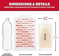 Vista 2 de Catchmaster tablas con pegamento para ratones pequeños e insectos, 75 unidades, trampas para ratones interiores para el hogar, adhesivo pegajoso