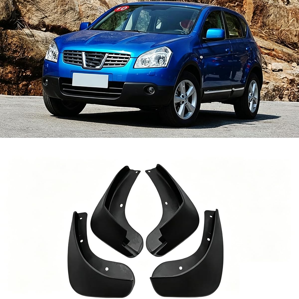 ZcsfcpA Car mud flaps,Compatible with Nissan Qashqai J10 2007-2013,Car exterior accessories