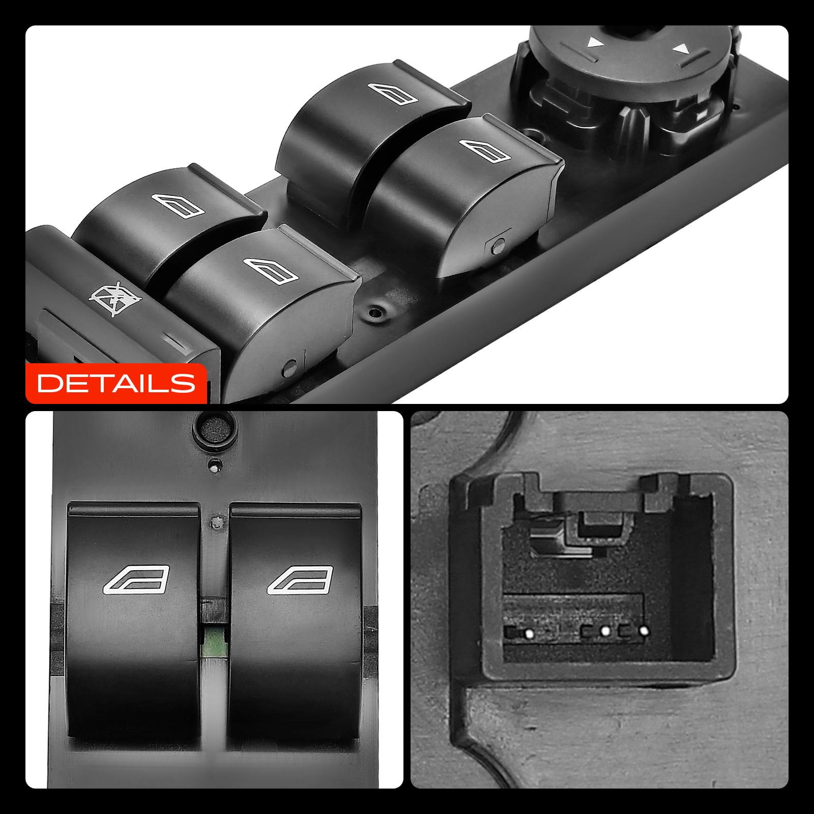 Frankberg Interruttori alzacristalli Anteriore sinistro Compatibile con C-Max DM2 Focus II Turnier DA DS FFS Focus II DA DP HCP Focus II Berlina DB DH FCH Replace# 1507919