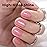 RARJSM Nude Flamingo Pink Gel Nail Polish Natural Pink Pearl Silver Glitter Clear Sheer Gel Polish 15ml UV LED Soak Off Transparent Shimmer Color Home Salon French Manicure Varnish Curing Requires