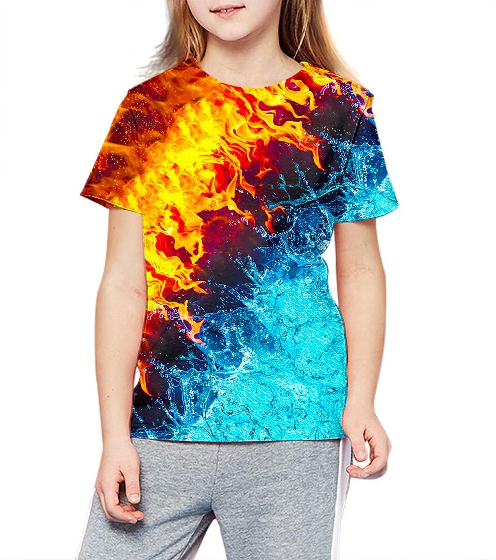 LAIDIPAS Boys & Girls Teens 3D Colorful Graphic Funny Print Shirts for Youth Size 6-16 Years - Image 5