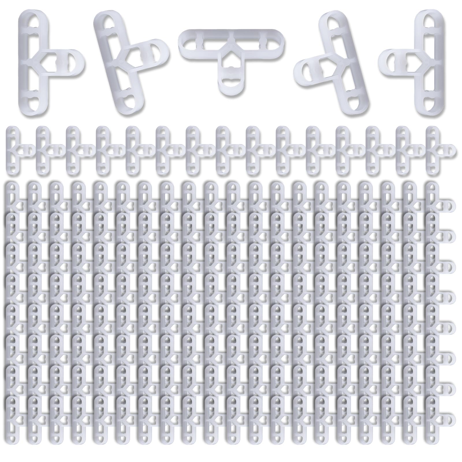 of 200 Spacers 10mm 3/8 Inch Accessory for Bricklaying and Flooring Clear Designs for Easy Application Spacers