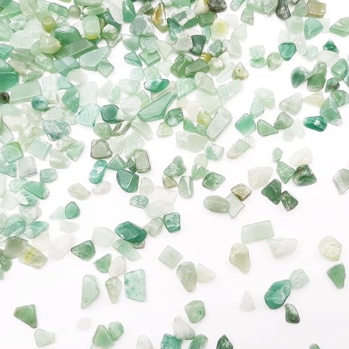 Miniatura 6 de 11.82 oz Surtido de cristales de cuarzo de aventurina verde, rocas y cristales caídos de aventurina verde