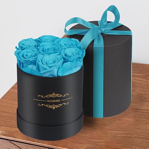 Miniatura 3 de NATROSES - Rosas preservadas, rosas en caja que duran hasta tres años, rosas duraderas para ella, regalos de flores preservadas para ella, regalos