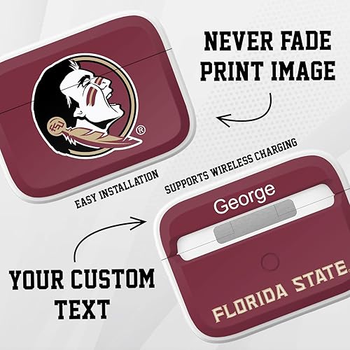 Vista 52 de AFFINITY BANDS Texas Longhorns HDX - Funda con nombre personalizado compatible con Apple AirPods Pro 1 y 2 (negro clásico)