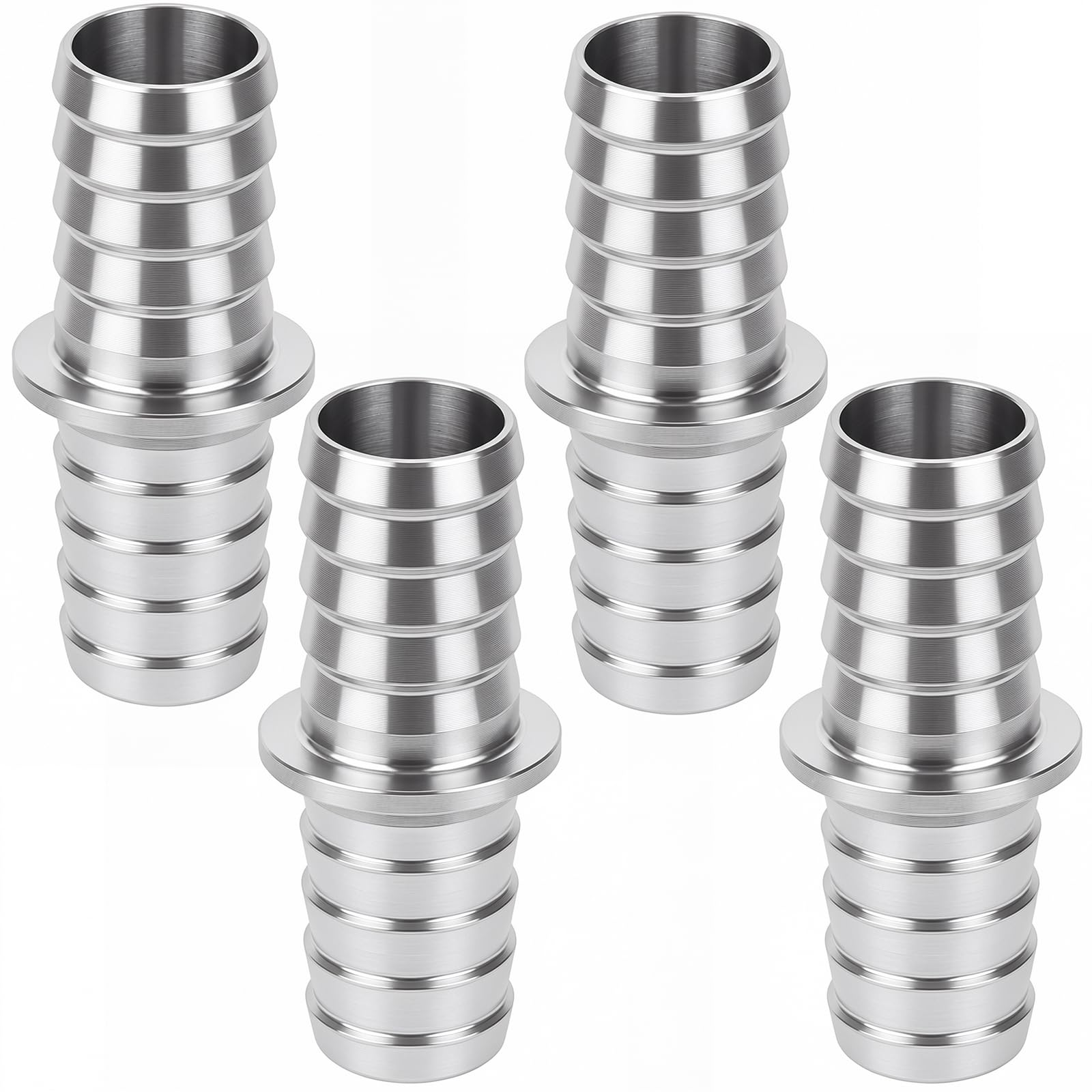 Hicarer 5/8" to 5/8" 4 Pcs Hose Barb Fittings Hose Barbed Coupler