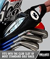 Vista 4 de Pins & Aces Funda de cerveza aislada para 7 latas, almacena hasta 7 latas discretamente en tu bolsa de golf, mantiene las bebidas enlatadas frías