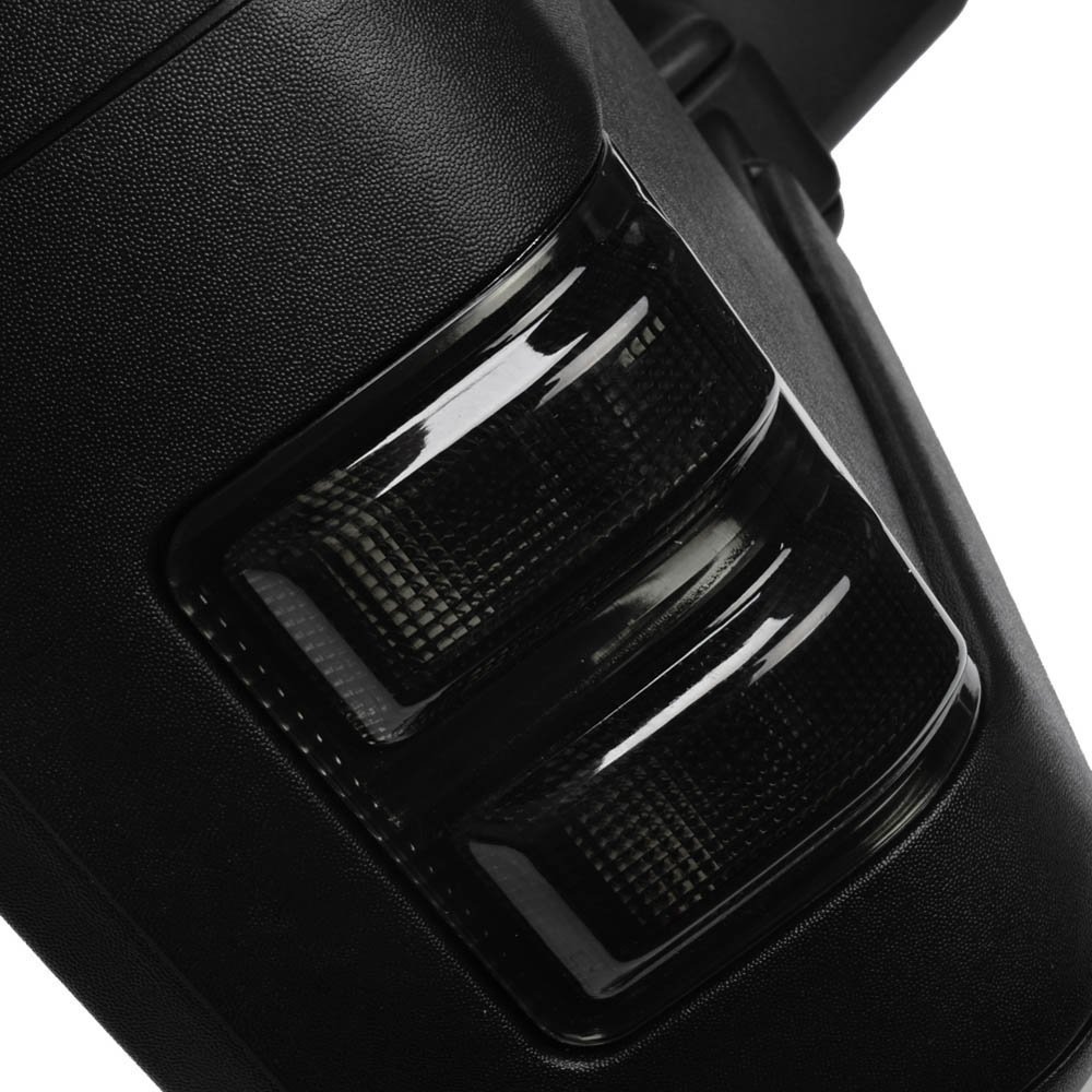 Restyling Factory Smoke Lens Mirror Amber LED Light Kit Set 1 Pair Replacement for Factory OE Towing Mirror Turn Signal Light for 2008-2016 Ford Super Duty F250+F350/F450/F550/F660