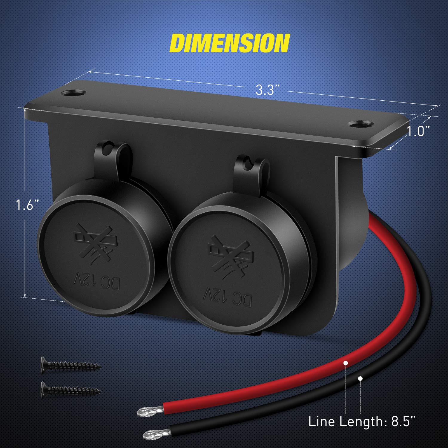 2pcs 12v cigarette lighter socket reviews Amazon.com: Nilight Dual Cigarette Lighter Socket 12V Lighter Power Outlet  2 Cigarette Lighter Double Plug Splitter Waterproof for GPS Dash Cam Car  Marine Truck ATV RV : Everything Else