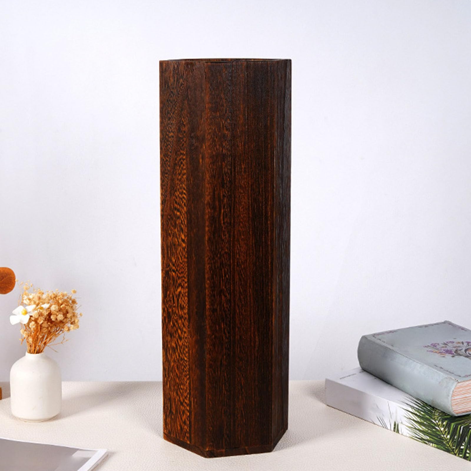 Homyl Portaombrelli Da Ingresso Di Design Nordico Giapponese, Porta Bastoni in Legno Massello, Misura 16,5 * 14,5 * 49 Cm, Adatto per Casa Ingresso Ufficio