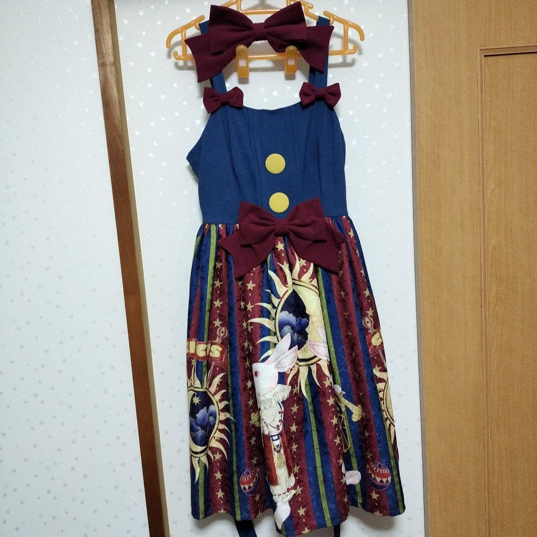 海外ロリータ 薄紫うさぎ柄 ワンピース loli4103.jpg