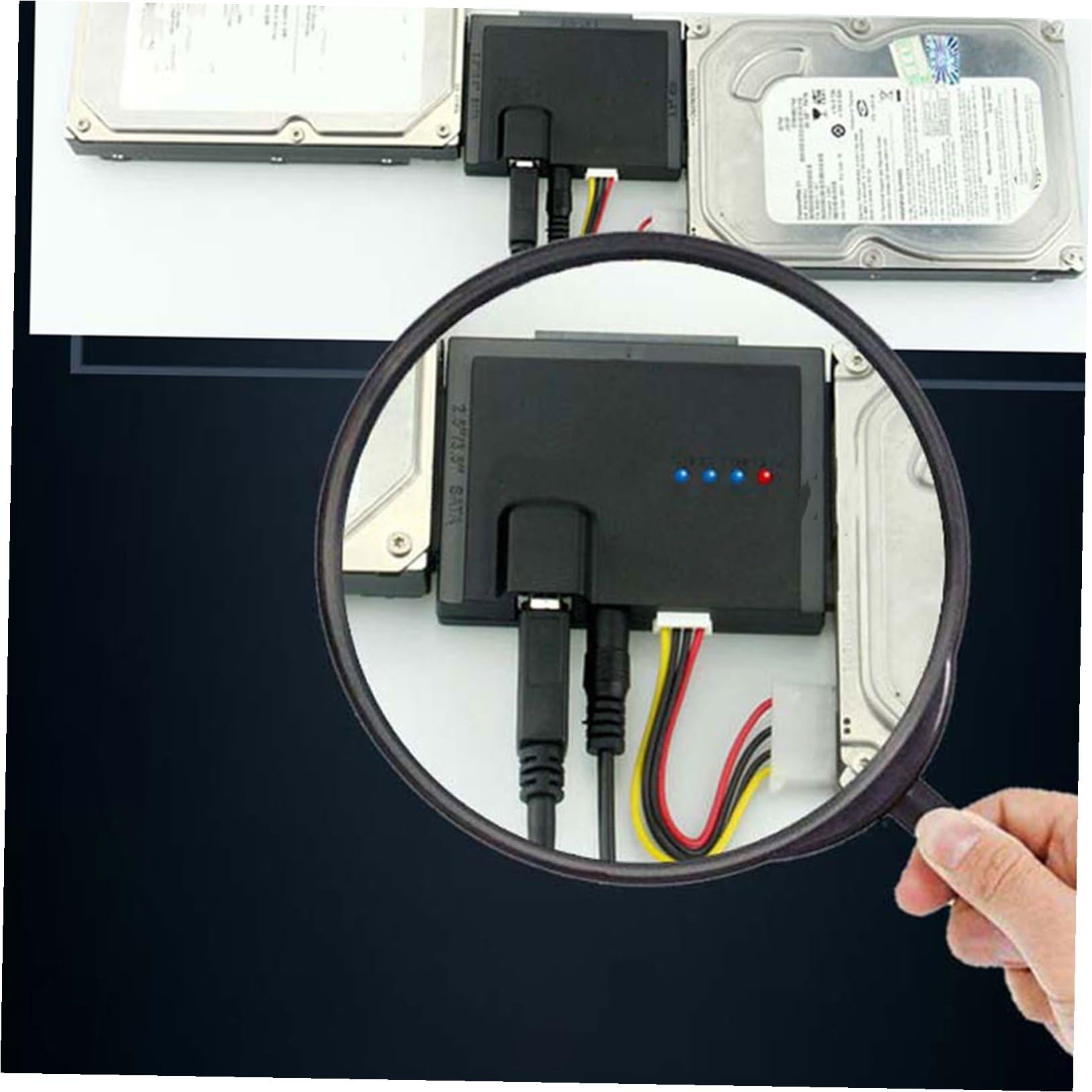 Adattatore per Hard Disk Ide USB 3.0 2, 5 3, 5 Pollici Nero