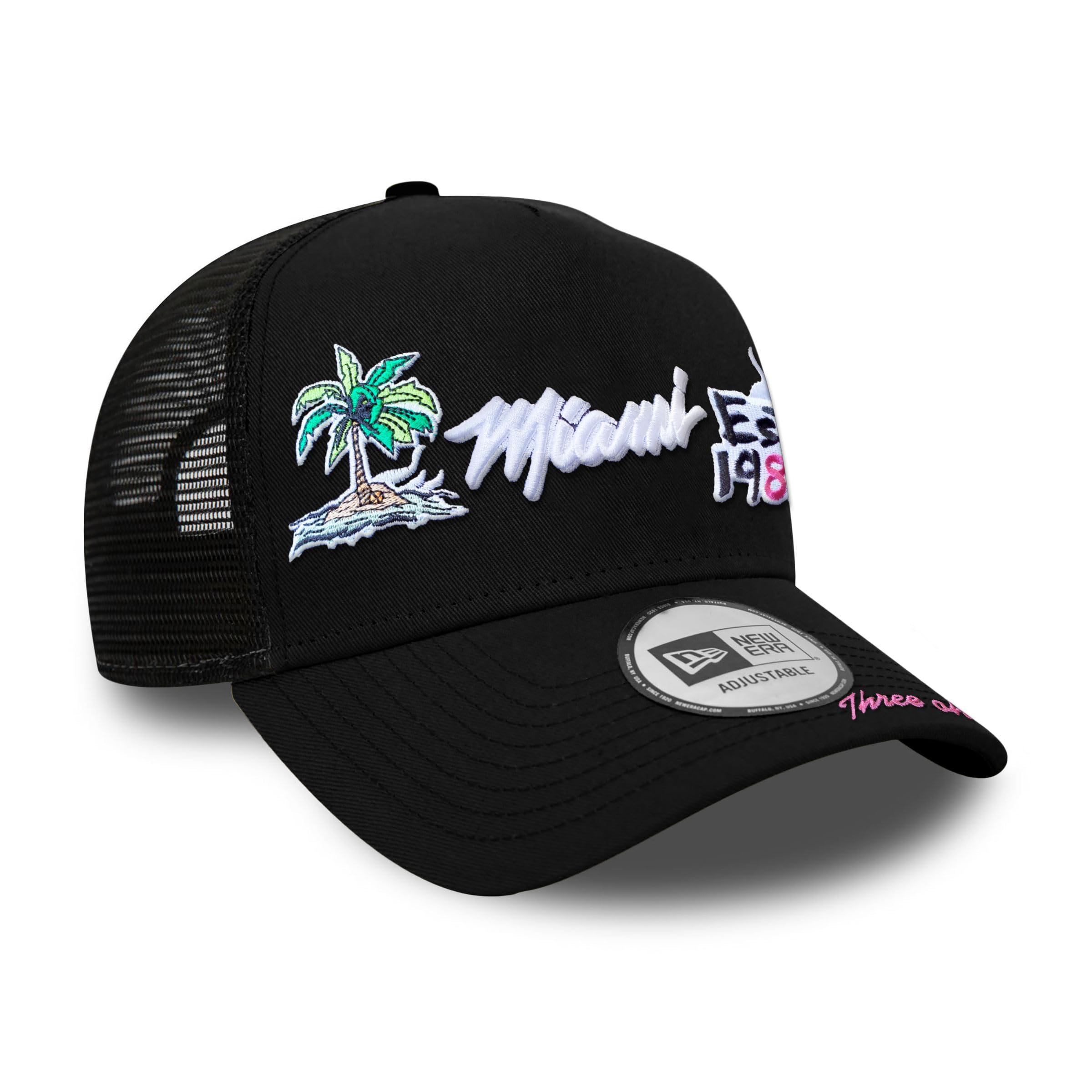 New Era Miami Heat Casquette NBA Ajustable Basketball Snapback Camionneur 9forty Casquette de Baseball