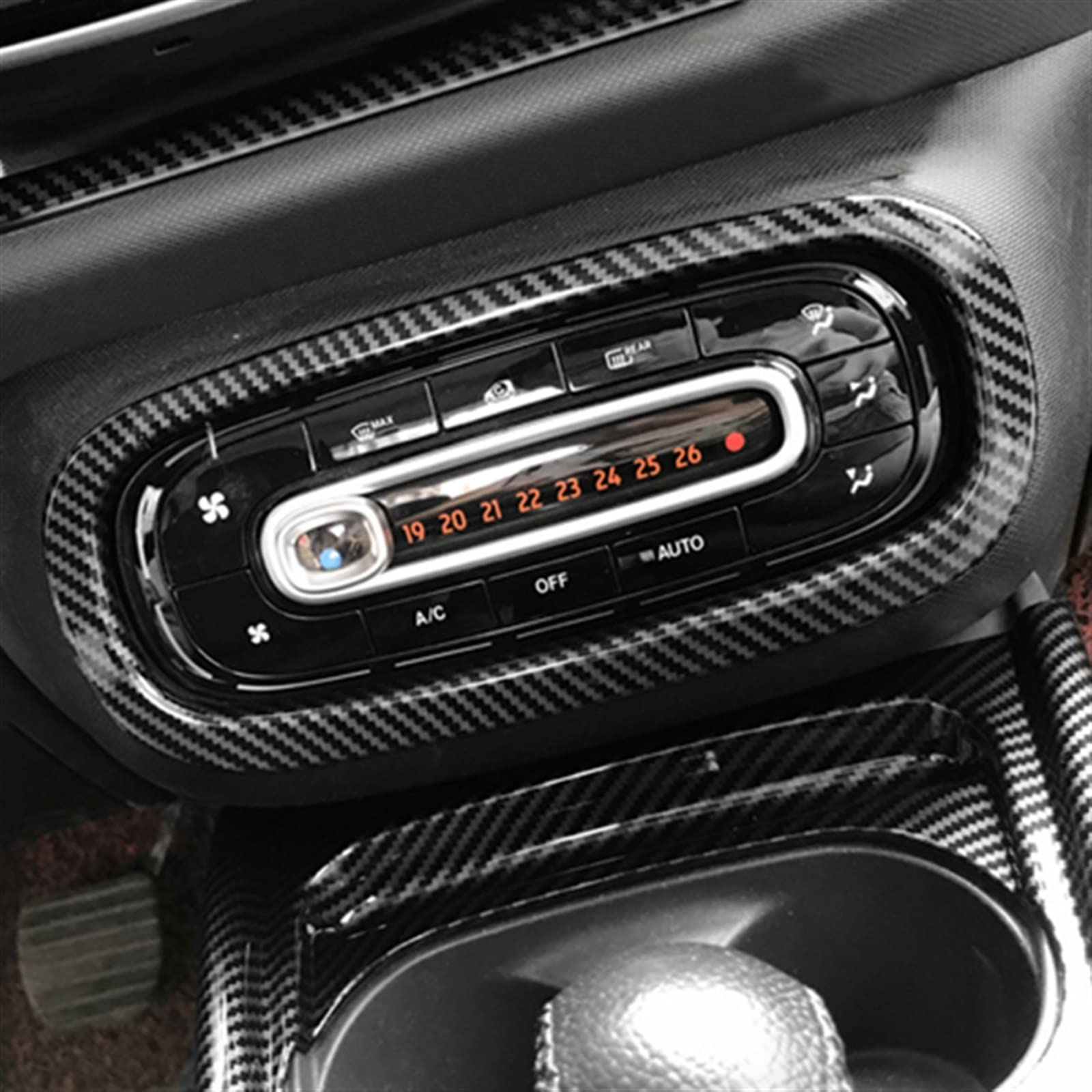 4* Red Real Carbon Fiber Central Control Interior Trim For Nissan GT-R - View #5