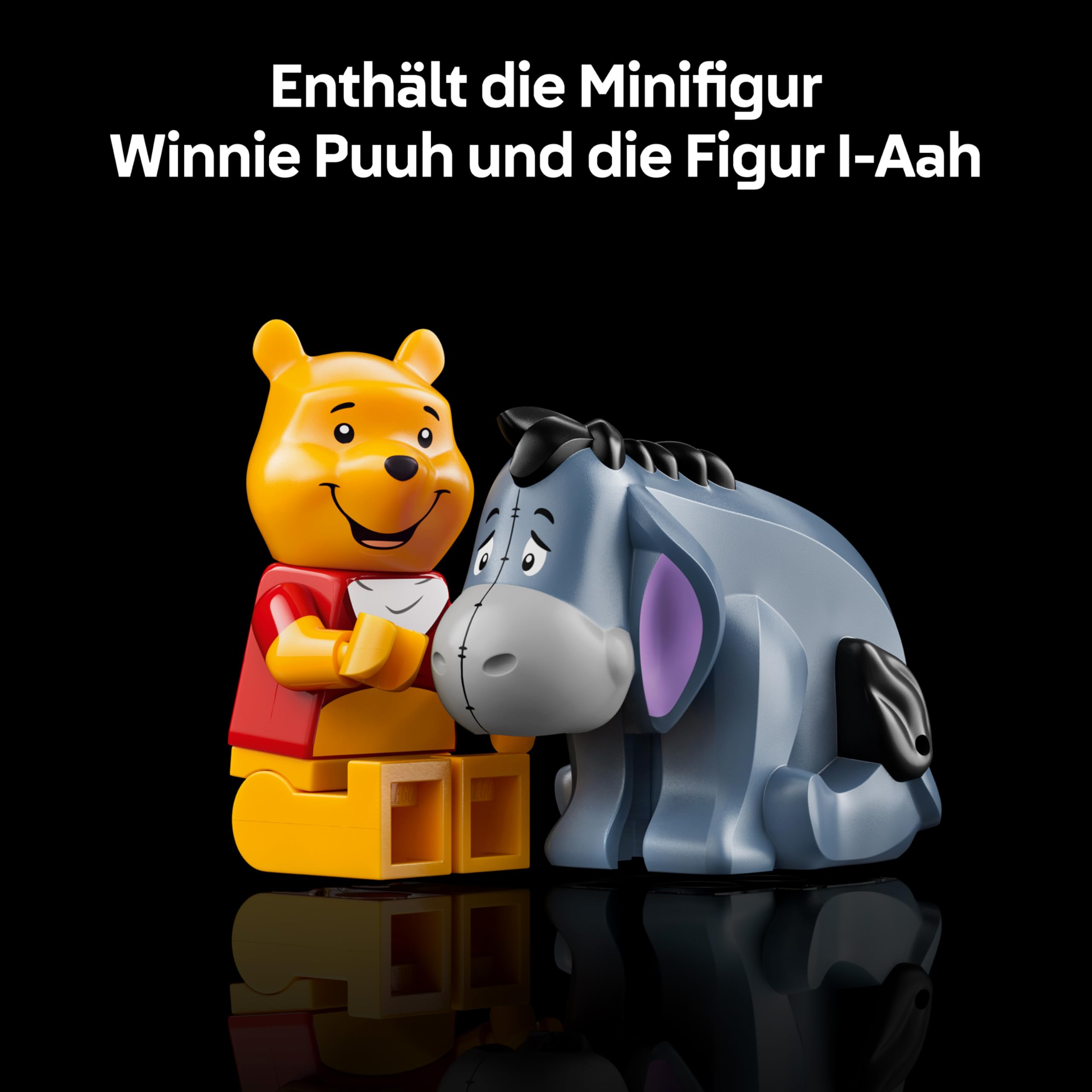 LEGO | Disney Winnie Puuh - Modellbau für Erwachsene zum Ausstellen - mit Honigtopf, Sammler Minifigur & I-Aah Figur - DIY nostalgische Geschenkidee für Fans - 43300