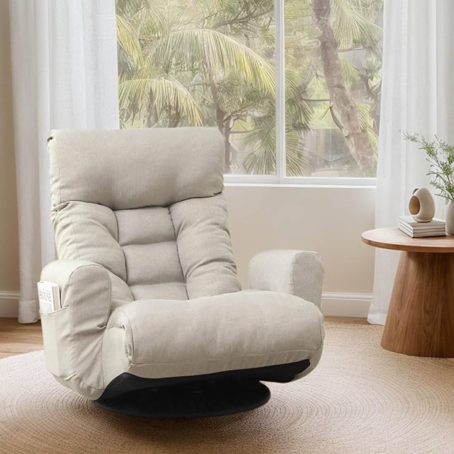 雪のchair Amazon.com: 360° Swivel Gaming Floor Chair, Linen Folding
