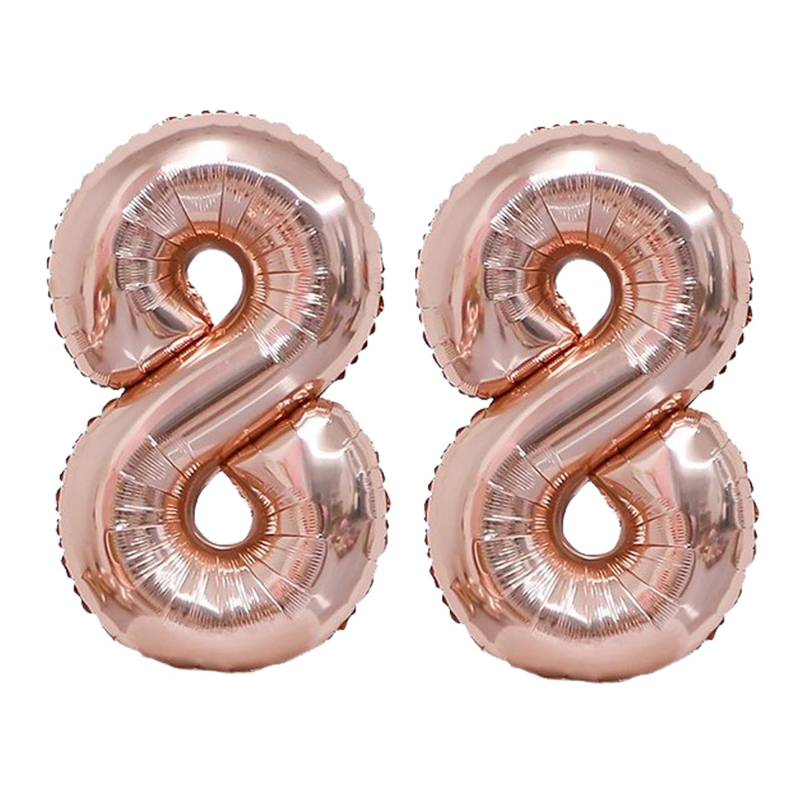 Amazon | 40インチ 大きい 数字 バルーン 88 ローズ ゴールド ナンバー