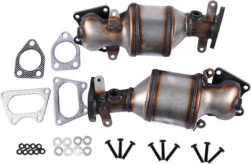 Miniatura 6 de Banco de convertidor catalítico 1 y 2 LH 641355 641356 Reemplazo para Honda Accord Odyssey Ridgeline Pilot 3.5L 2005-2008 16450 16451 674-849