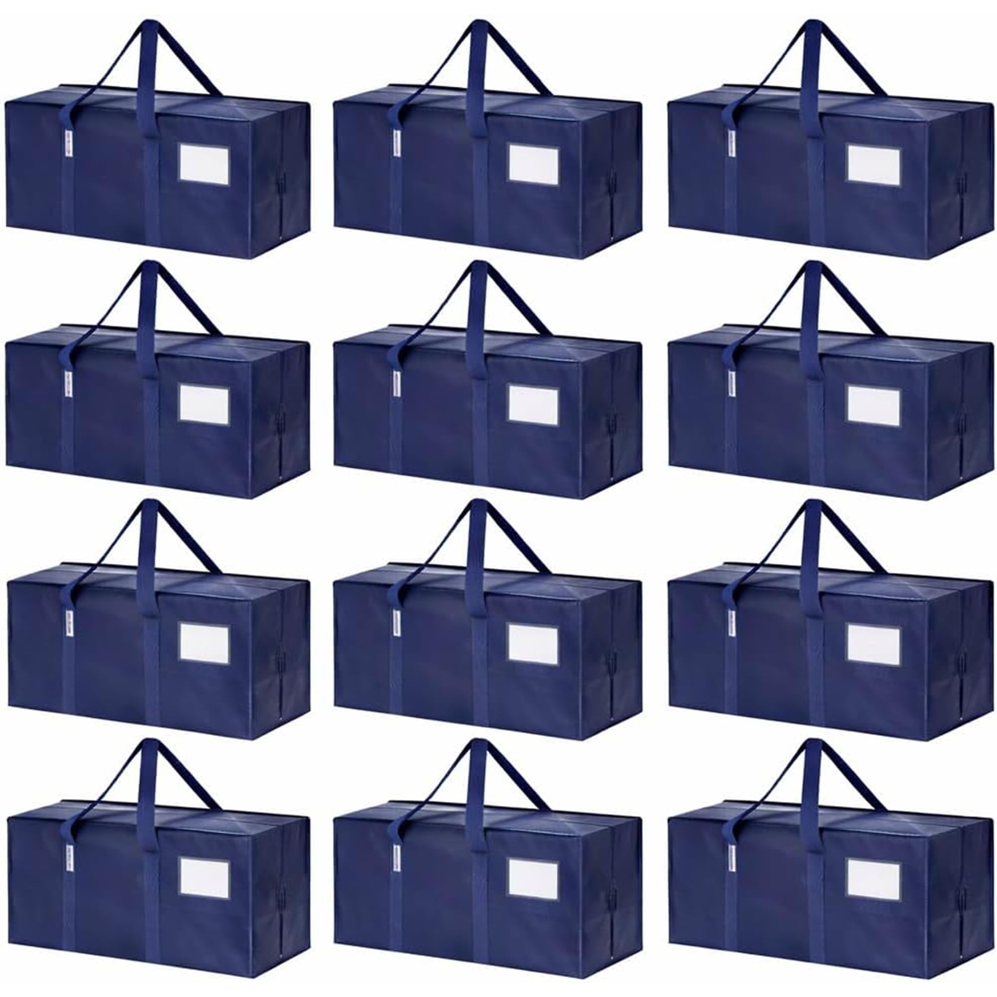 Simpli-Magic Heavy Duty Moving Bags, 12 Pack, Extra Large Reusable Storage &amp; Relocation Bags with Carry Handles &amp; Zipper
