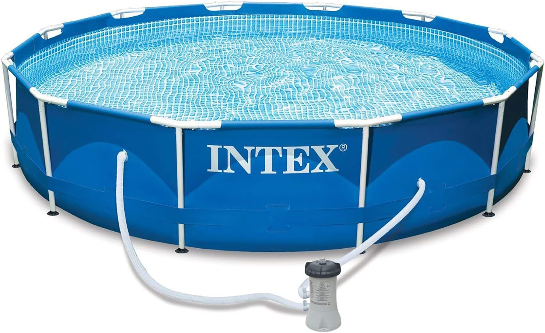 12ft x 30in Deep Metal Frame Pool with filter pump #28212