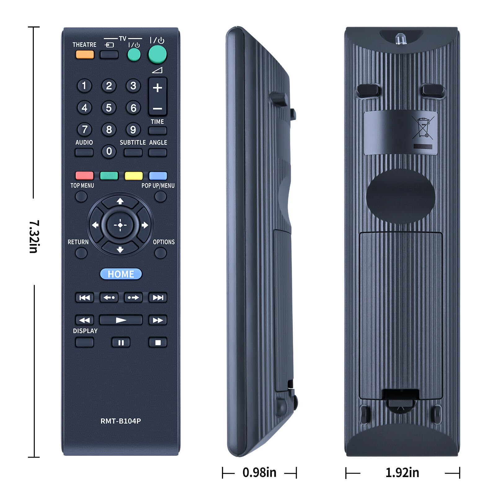 Amazon.com: New Remote Control RMT-B104P fits for Sony BLU-RAY  