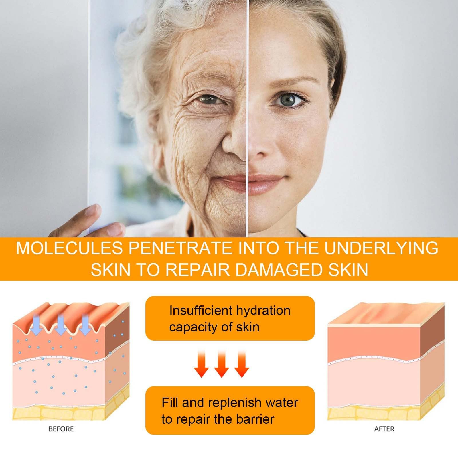 Crema de ojos antiarrugas 5D, cuidado antiedad contra ojeras e hinchazón, alisador debajo de los ojos para líneas finas y bolsas de los ojos, crema hidratante para contorno (8)