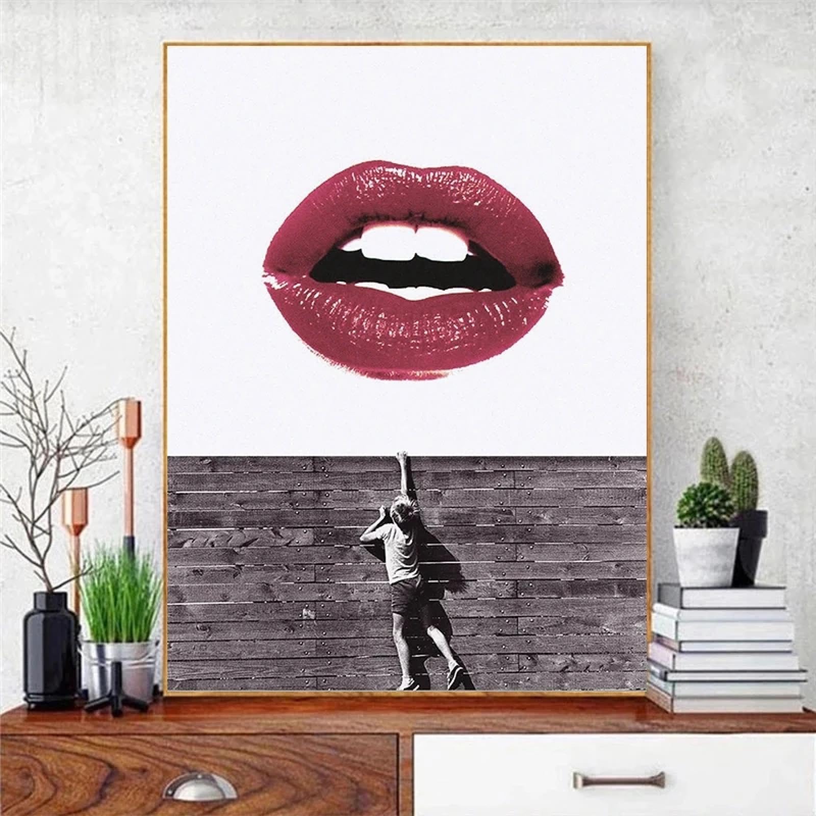 XINBAO Póster de arte callejero con diseño de balón de fútbol, pintura en lienzo motivacional, impresión de balón de fútbol, decoración de pared para habitación deportiva, 50 x 100 cm, sin marco