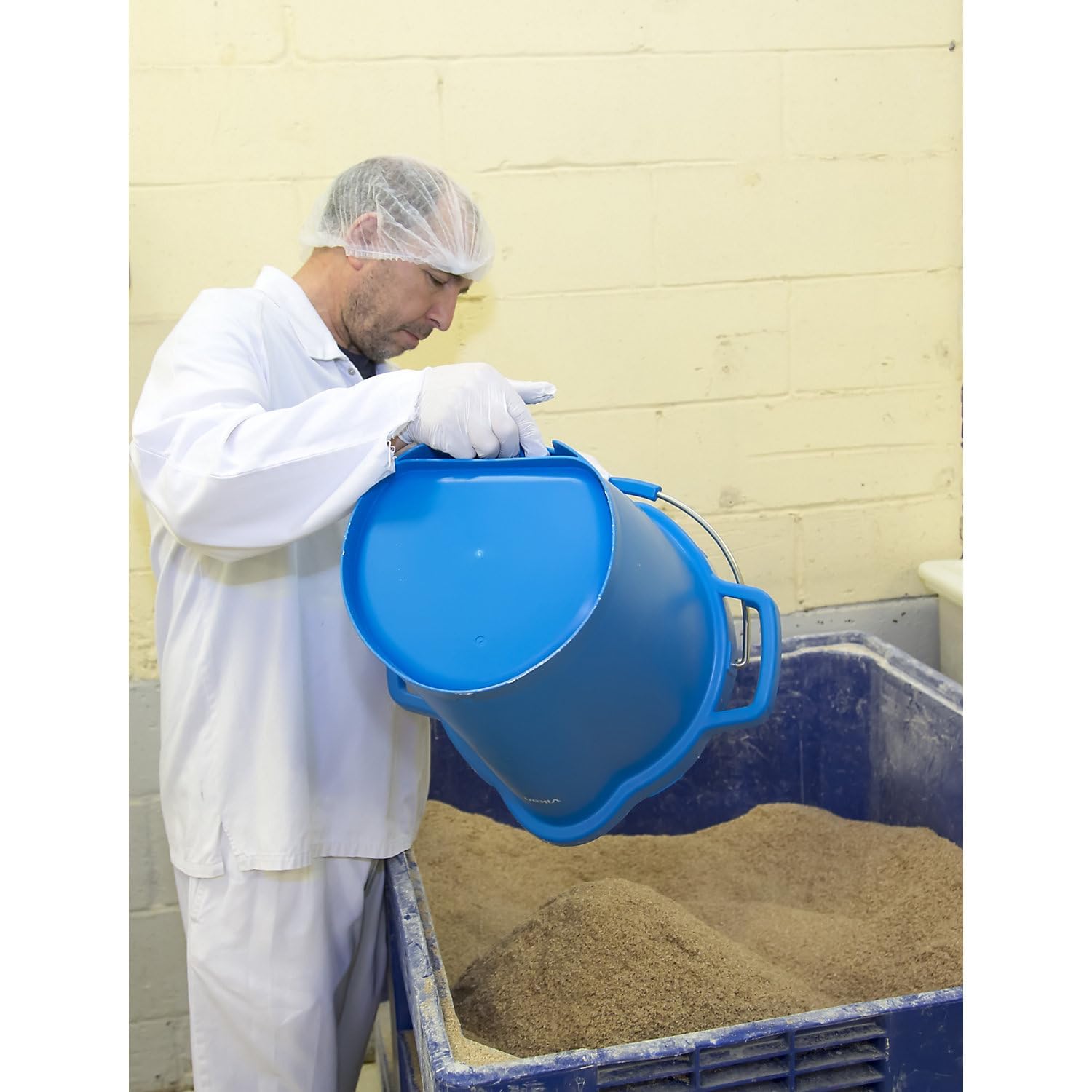 Vikan - Hygienischer Eimer - Mit Ausguss - Maßeinteilung - 20L - Blau