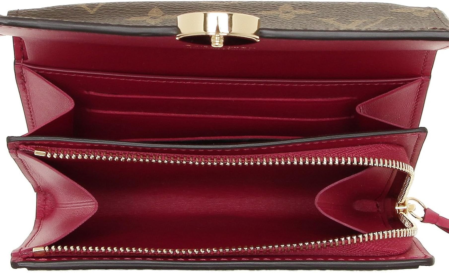 正規品 ルイヴィトン 折財布 ポルトフォイユ フロール コンパクト