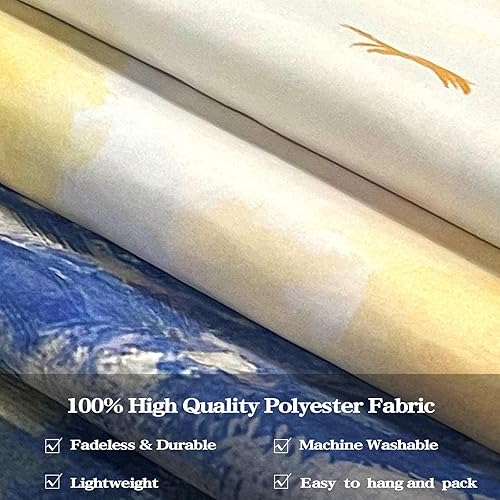 Miniatura 6 de kampdream Tapiz de videojuegos de anime, paisaje de cielo y montaña, para niños, hombres, dormitorio, sala de estar, 36 x 48 pulgadas