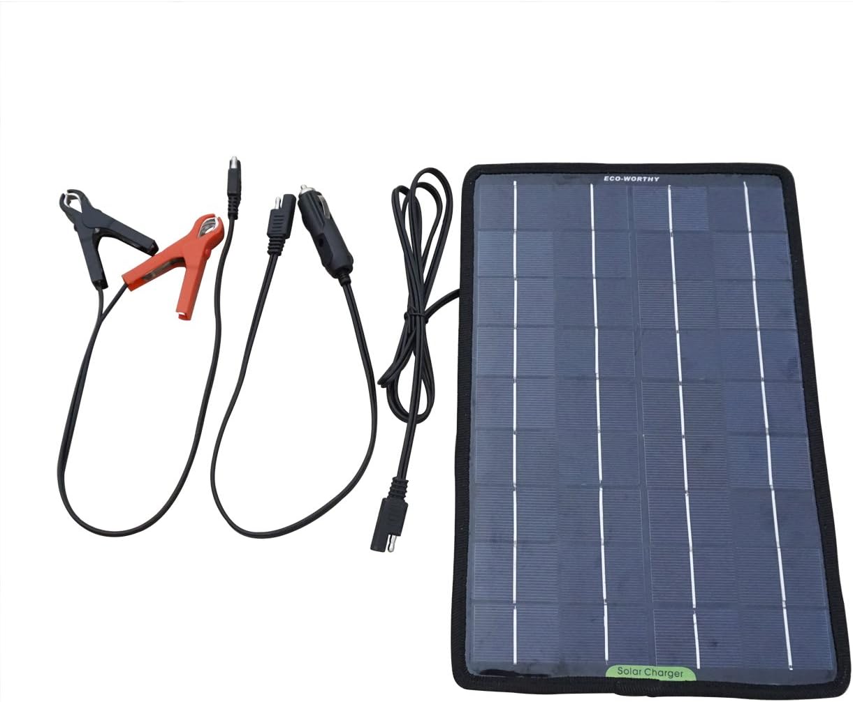 10W 12V Portable Solar Panel Battery Charger for Boat Car motorcycles